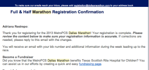 Dallas Marathon Registration